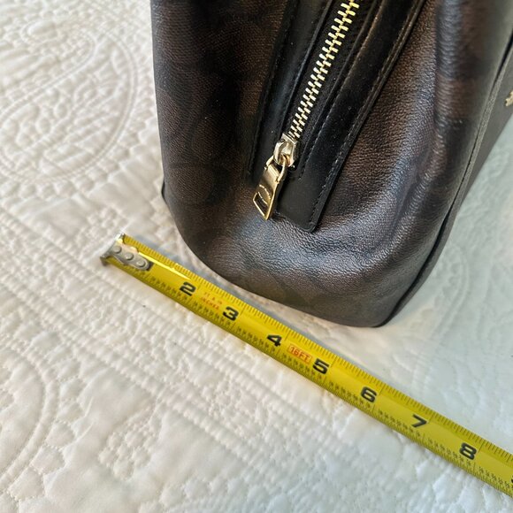 Coach Hallie Signature Canvas Shoulder Bag - Picture 9 of 16